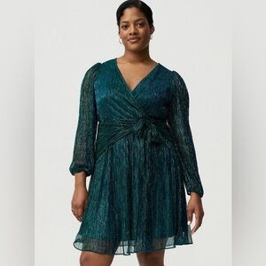 Torrid Surplice Tie Waist Mini Dress NWT